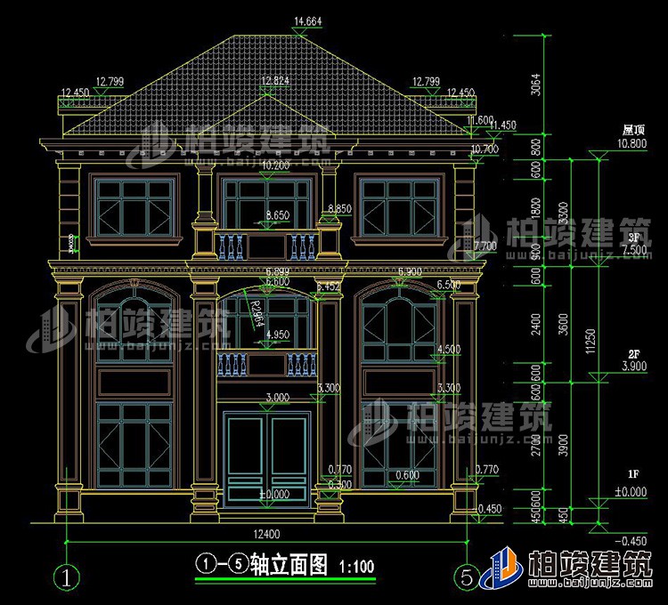 正立面图